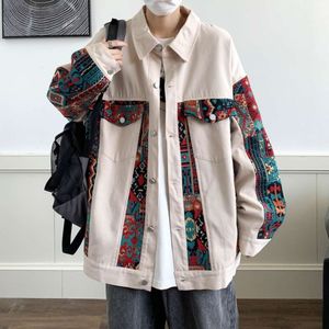 メンズ2024年春と秋の新しいトレンディブランドPi Shuai Chinese Style Coat Men's Popurality American Heavywight Top