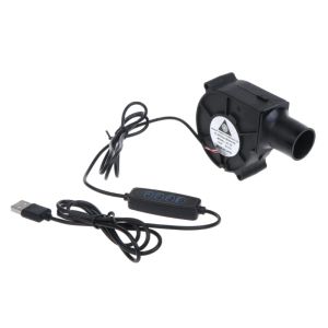 Kits Mini Blower USB 5V BBQ Cooking Firestove Blower Fan 2500 rpm Turbo Blower With Speed ​​Controller Portable Centrifugal Fan