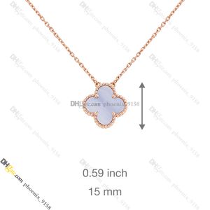 Classic Van Clover Pendant Necklaces Designer Necklace Titanium Steel Jewelry Gold-Plated Never Fade Not Allergic, Store/21890787