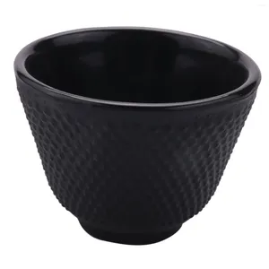 Tassen Handgefertigte Teetassen aus Gusseisen Chinesische Trinkgefäße Kung Fu Kaffeewerkzeuge Gesundheitswesen Polka Dot Cup Pot Retro Cup-Teetasse