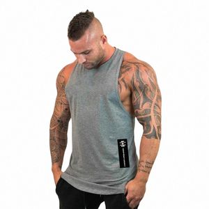 fi Workout Vest Brand Casual Cott Gym Tank Tops Men Sleevel Bodybuilding Clothing Undershirt Fitn Stringer Muscle f0kb#