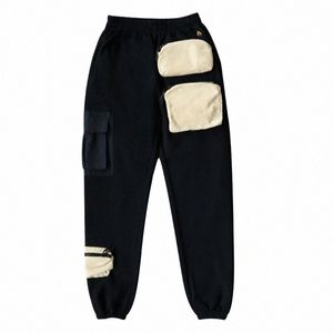 Urbano Streetwear Cactus Jack Cargo Corredores Calças Harajuku Hip Hop Multi-bolso Solto Casual Carga Sweatpants Homens Baggy b7aq #