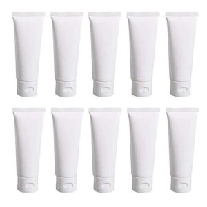 Partihandel 15 ml 20 ml 30 ml 50 ml 100 ml vit plastfyllning Kosmetiska mjuka rör Makeup Travel Packing Bottles Prov Storage Containers