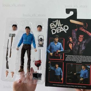 Action Toy Figures NECA The Evil Dead Ash 7inches Action Figure Model Toys Movable Doll Birthday Gift T240325