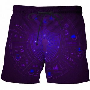 men Women AI Technology Series Unisex Casual Summer Oversized 2022 Male Shorts Sweatpants Beach Short 3D Print Men's Clothing n7q1#