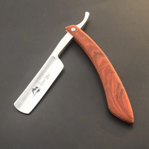 Blades River Lake Barber rakning rak rakkniv set rak rakkniv rakhandtag rakkniv handgjorda trähandtag läder rakkniv strop