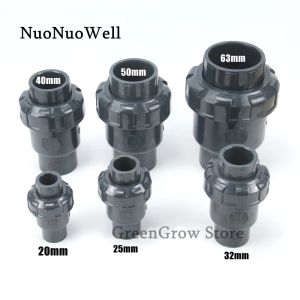 Connectors 1pc I.D 20~63mm HiQuality UPVC Flap Check Valve Garden Irrigation Water Pipe Connectors Water Treatment Nonreturn Valve DIY