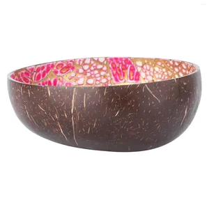 Skålar kokosnöt skål skal bricka hem förvaring prydnad nyckel container trämekoration dekorativ