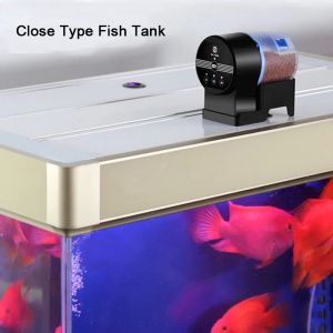 Matare Automatisk smart fiskmatare akvarium fiskbehållare matning dispenser timing timer auto matare akvarium tillbehör