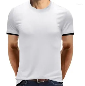 Men's Suits Color Blocking Minimalist Short Sleeved T-shirt