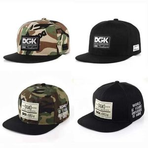 Boll Caps Ny version av Duckbill Cap DGK Panel Letter Duckbill Cap Camouflage Neutral version unisex Baseball Card J240325