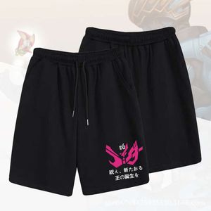 Kamen Rider Anime Casual Pants for Men's Summer Couple Sports Shorts