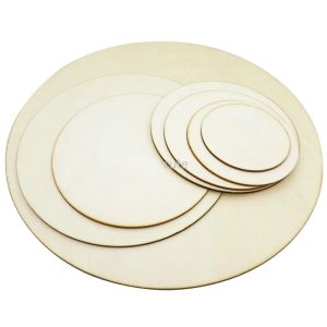 accessori Cerchi in legno da 10 pollici Appendiabiti per porta Fette di legno rotonde non finite per pittura pirografica e pannello decorativo per matrimoni