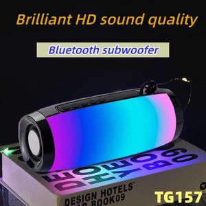 TG157 Bluetooth-Lautsprecher, LED-Melodie, blendendes Licht, kreatives Geschenk, wasserdichter Subwoofer für den Außenbereich