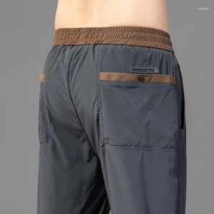 Męskie spodnie 2024 SIRNDSTRING SATUAL DO SPRZEDAŻY/LATO SLIM FIT MAKA DŁUGO ELASTYCZNE LUBY Wygodny miękki