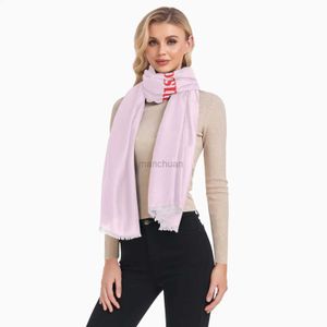 Sarongs 2022 Ny hösten New Pashmina Shawl Womens Bag Warm Winter Scarf Anpassad Design Tryckt Womens Fountain Beach Stoles Scarf 240325