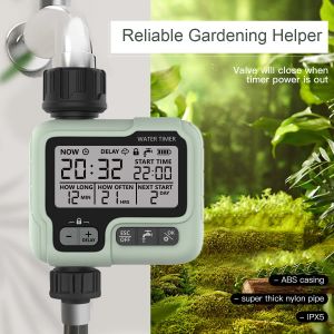 Timers HCT322 Automatisk vattentimerträdgård Digital Irrigation Machine Intelligent Sprinkler används utomhus för att spara vattentid