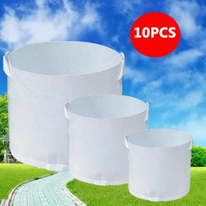 Bags Thickened And Durable NonWoven Planting Bags 3/7/10/20Gal Garden Transplant Pot Wholesale Of Seedling Gags Felt Cloth Grow Bag