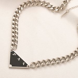 Black Luxury Pendant Necklace with Classic Style Charming Women's Jewelry Stainless Steel Silver Plated Chain Long Chain Birthday Party Mother Gift Necklace
