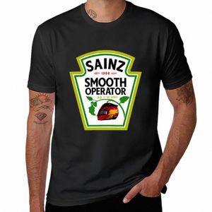 Carlos Sainz Smooth Operator 2023 Tシャツプラスサイズクイック乾燥トップススウェットシャツ、男性034p＃