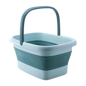 Basins Portable Foot Massage Bucket Rectangular Foot Soak Bucket Folding Basin Hydrotherapy Foot Bath Bucket Folding Home Sauna Bucket