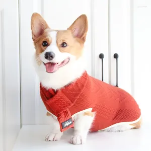 Hundklädertröja med halsduk Höstvintväst valprock varm jacka för små medelstora stora hundar husdjurskläder retro kattdräkt