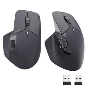 Rapoo MT760MT760Mini Multimode Rechargeable Wireless Bluetooth Mouse Ergonomic 4000 DPI Support Up to 4 Devices Office Mice 240309