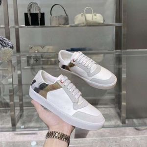 Casual Shoes Designer Vintage Print Check Sneakers Top Quality Luxury Fashion Par Style äkta läder Lace Up Sports Shoes for Men and Women Shoes Board Shoes