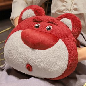 2024 Hot Sale Wholesale Adorable Strawberry Bear Pillow for plush Toys Children's Games Playmates Holiday Gifts Room Decor Holiday Gifts