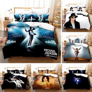 Wydrukowane 3D Michael Jackson Duvet obejmuje poduszki poduszek pościel