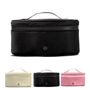 Moda feminina oval lululemens luxo designer bolsa de maquiagem mens acesso superior náilon médio saco de embreagem cosmética senhora rosa tote vaidade bolsa câmera sacos de higiene