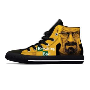 Schuhe Film Breaking Bad High Top Sneakers Herren Frauen Teenager lässige Schuhe Canvas Running Schuhe 3D -Druck atmungsaktiven leichten Schuh