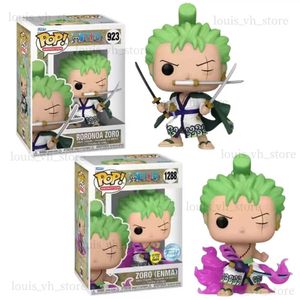 Action Toy Figures Pop One Piece Animation Roronoa Zoro #923 #1288 Animazione One Piece Carattere Azione Toy T240325