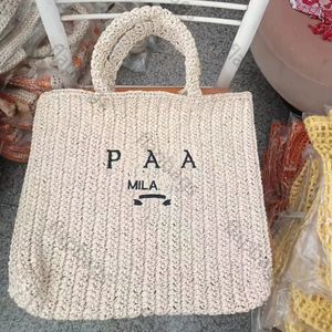 new luxury beach bag designer large woven tote beach bags hollow out womens knitting shopping handbag knitted woman luxurys handbags brand holiday casual totes bags