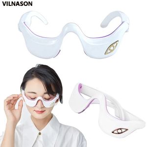 3D Electric Eye Massager Intelligent Vibration Microcurrent Pulse Infrared Thermal Elimate Dark Circles Beauty Care Tools 240401