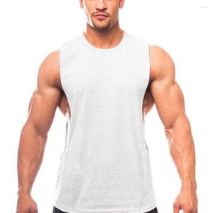 Tampo masculino Tops Vest Gym Muscle Muscle Muscle Sleess Slim Fit Samp