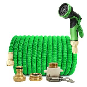 Reels Magic Expandable Garden Water Hose Double Metal Connector High Pressure Pvc Reel for Garden Farm Irrigation Car Wash Water Pipes