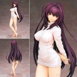 Figuras de brinquedo de ação FGO 25cm Night Destation Figura Anime Night Fate Grand Order Scathach Sexy Girl PVC Ação Figuras Figuras Modelo Toy T240325