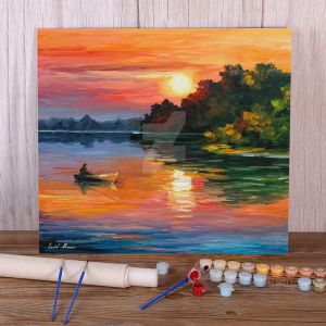 Number Oil Painting Style Fisherman Coloring By Numbers Painting Set Oil Paints 50*70 Oil Painting Home Decoration Kids Wholesale