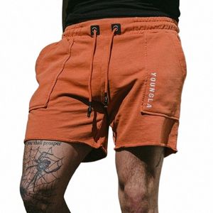 American Style Summer New Men Shorts Double Pocket Ya Casual Shorts Jogger Gym Sports Fitn Training Shorts Basketball K8JH#