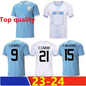 24 25 Uruguay Fußballtrikot 23 24 L.SUAREZ E.CAVANI N.DE LA CRUZ Nationalmannschaftstrikot G.DE ARRASCAETA F.VALVERDE R.ARAUJO R.BENTANCUR Fußballuniform