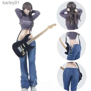 Anime Manga 25CM Lovely Anime Lechery Figure Hitomio Guitar Younger Sister Sexy Girl PVC Action Figure Collectible Model Toys Kid Gift yq240325