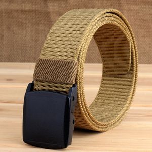 TUSHI New Men's Military Tactical Belt Tight Sturdy Nylon Heavy Duty Hard Belt for Male Outdoor Casual Belt Automatic Waistband 00001