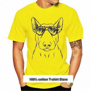 Camiseta de Aviador de Jett The Bull Terrier Para Hombre、Camisa de Perro、動物、ユニセックスX4ZP＃