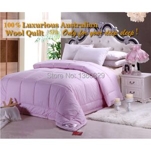 160*210cm Australian Winter Twin Quilt Bedding Single Wool Colcha Edredons Infantil Pink Patchwork Colchas De Cama