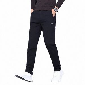 casual Man Pants Korean Fi New Sports Men Clothing Straight Leg Trousers Slim Fitting Elastic Lg Sweatpants Joggers Male m2Lu#