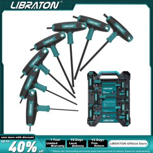 Schaar Libraton 7PCS Thandle TorxキーセットTハンドルレンチセット、Twotip Design、T10T40、Torx Screws Auto Bike Repair Toolに適しています