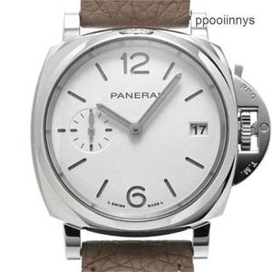 Часы Panerai швейцарского производства Спортивные часы PANERAISS Luminor Due Luna Rossa Pam01306 Мужские из нержавеющей стали Высокое качество Автоматические