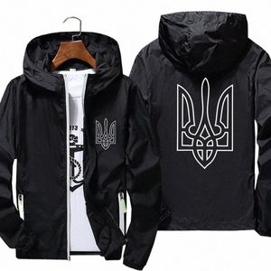 Casual Ukraine Ukrainische Logo Wasserdicht Mit Kapuze männer Dünne Windjacke Mantel Jacke Unisex Zipper Pilot Parkas t-shirt Plus Größe u5pw #