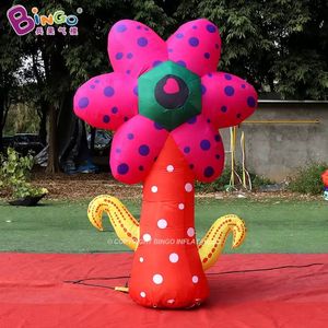 4M Height Event Advertising Inflatable Colorful Flower Inflation Plants Models For Shopping Mall Decoration With Air Blower Toys Sports